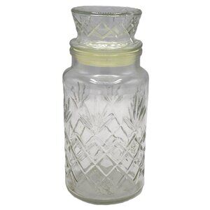 Vintage Mr. Peanuts Jar With Lid, 8" Tall